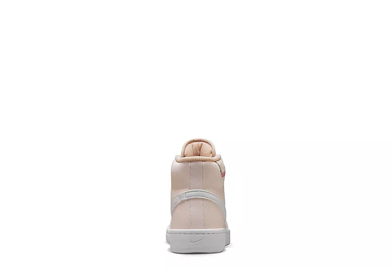 Nike Womens Court Royale 2 Mid Sneaker - Pale Pink 6 Nike Womens Court Royale 2 Mid Sneaker - Pale Pink - Image 4