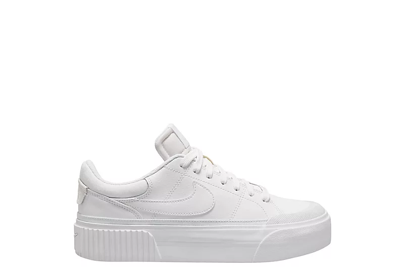 Nike Womens Court Legacy Lift Sneaker - White 4 Nike Womens Court Legacy Lift Sneaker - White - Image 2