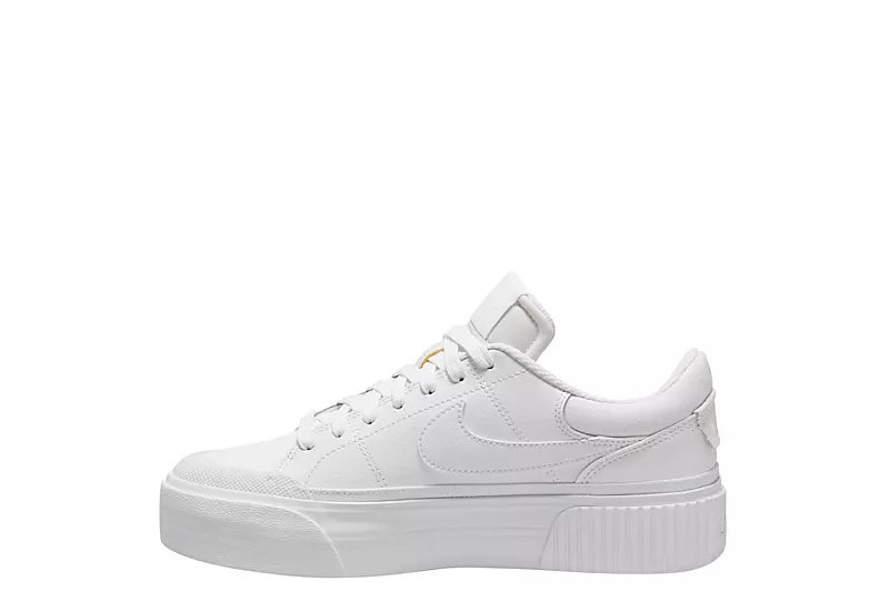 Nike Womens Court Legacy Lift Sneaker - White 5 Nike Womens Court Legacy Lift Sneaker - White - Image 3