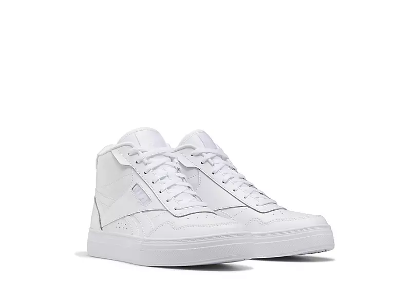 Reebok Womens Court Advance Bold Hi Sneaker - White 3 Reebok Womens Court Advance Bold Hi Sneaker - White