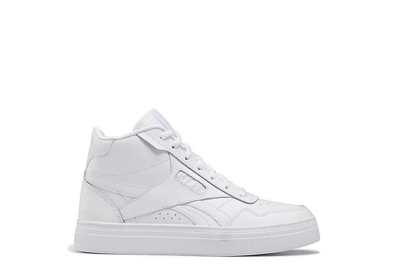 Reebok Womens Court Advance Bold Hi Sneaker - White 4 Reebok Womens Court Advance Bold Hi Sneaker - White - Image 2