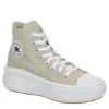Converse Womens Chuck Taylor All Star Move High Top Sneaker - Stone -Fashion Women Shoe US 01 401715 00