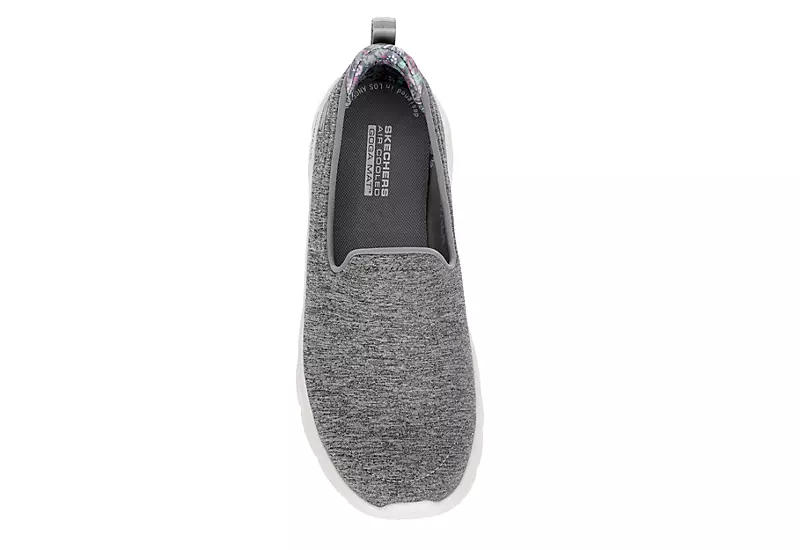 Skechers Womens Go Walk Flex Slip On Running Shoe - Grey 8 Skechers Womens Go Walk Flex Slip On Running Shoe - Grey - Image 6