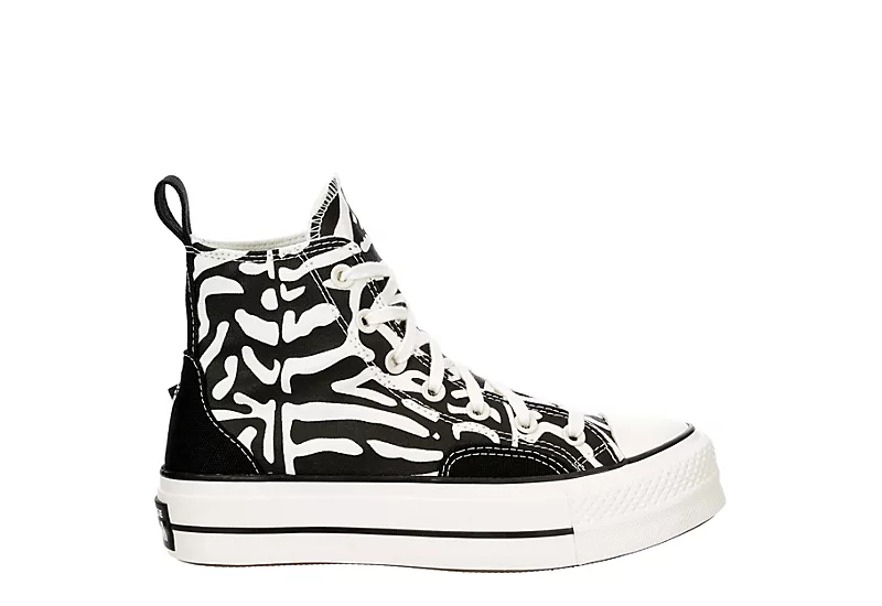Converse Womens Chuck Taylor All Star High Top Platform Sneaker - Off White 4 Converse Womens Chuck Taylor All Star High Top Platform Sneaker - Off White - Image 2