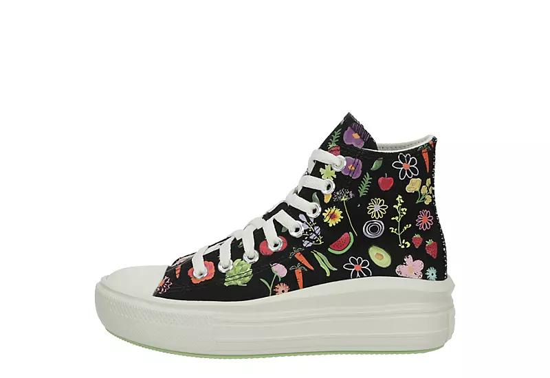 Converse Womens Chuck Taylor All Star Move High Top Sneaker - Multicolor 6 Converse Womens Chuck Taylor All Star Move High Top Sneaker - Multicolor - Image 4