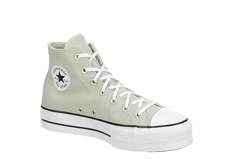Converse Womens Chuck Taylor All Star High Top Platform Sneaker - Pale Green 3 Converse Womens Chuck Taylor All Star High Top Platform Sneaker - Pale Green