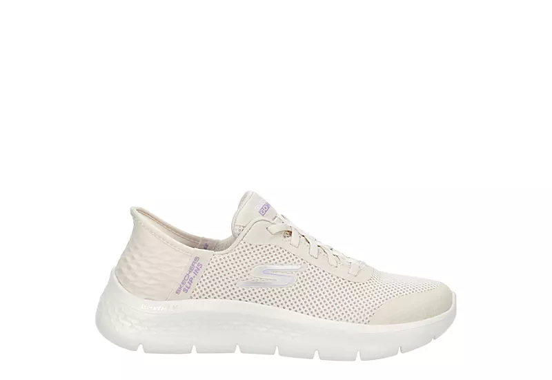Skechers Womens Go Walk Flex Bungee Slip-ins Running Shoe - Off White 4 Skechers Womens Go Walk Flex Bungee Slip-ins Running Shoe - Off White - Image 2
