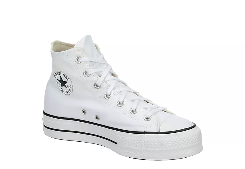 Converse Womens Chuck Taylor All Star High Top Platform Sneaker - White 3 Converse Womens Chuck Taylor All Star High Top Platform Sneaker - White