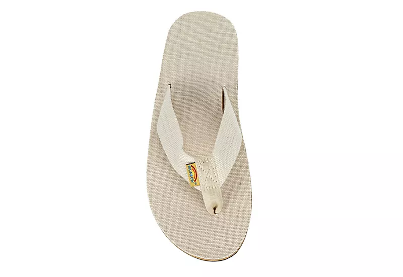 Rainbow Sandals Womens Single Layer Hemp Flip Flop Sandal - Natural 8 Rainbow Sandals Womens Single Layer Hemp Flip Flop Sandal - Natural - Image 6